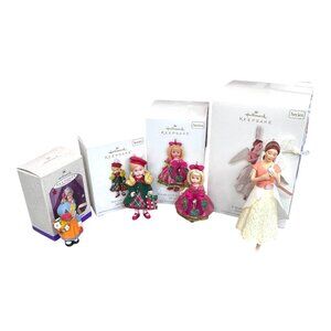 Hallmark Keepsake Ornaments Lot Of 4 Including Angels & Children Lot Carolers